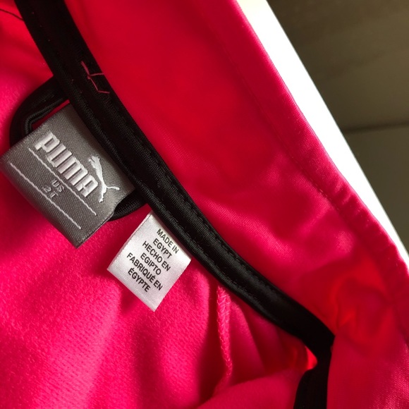 2T Girls: Pink Puma Zip-Up - Picture 5 of 5